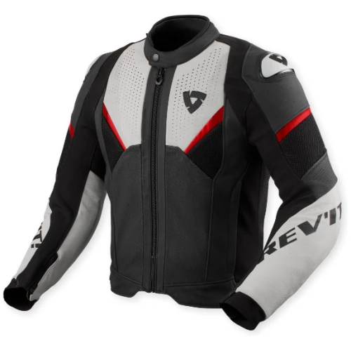 revit automate grå rød mc jakke læder race